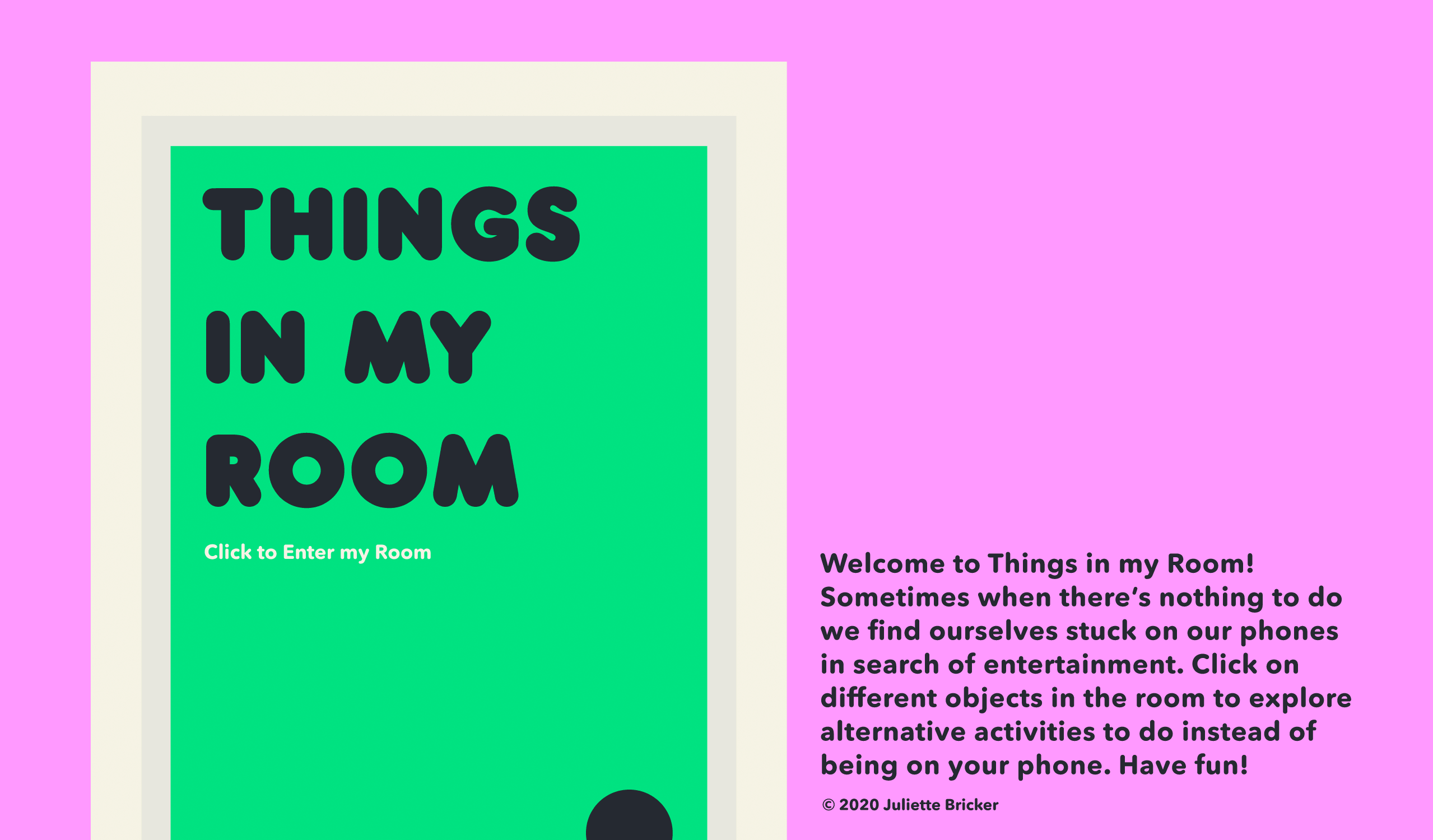 An animated gif showing shots of an interactive bedroom website